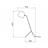 Dimensions lampe de table Ice Donna  S- Hind Rabii