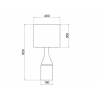 Dimensions lampe de table Anna Belle 3 - Hind Rabii