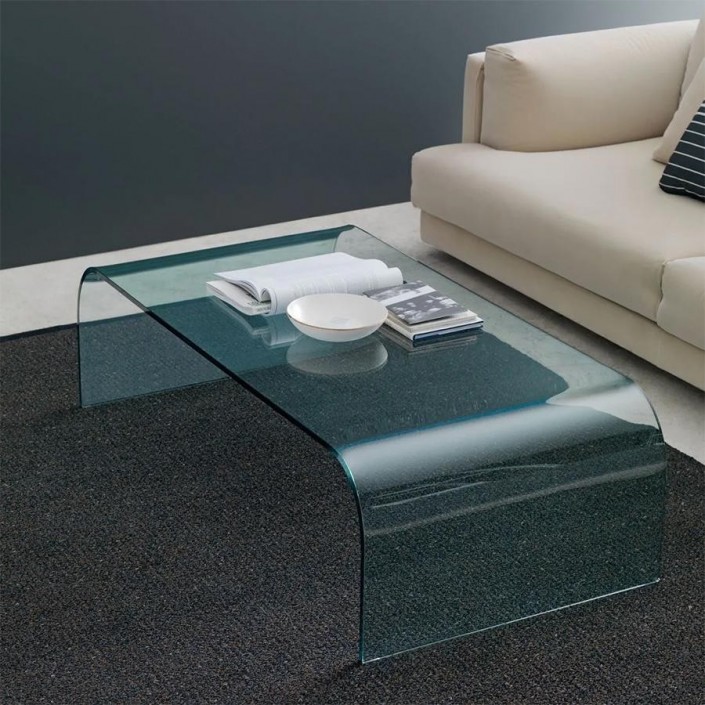 Table Fontana Tavolino Curvo Medio Fontana Arte - Valente Design mise en scène