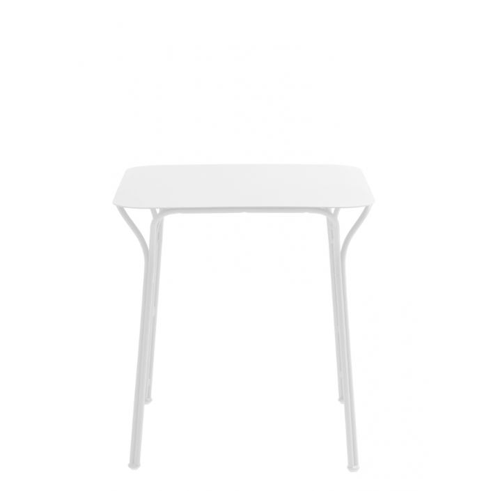 Table carrée Hiray - Kartell - finition blanc