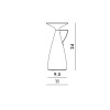 Dimensions lampe à poser CAMOMILLE - Kartell
