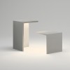 Lampe à poser Empty - Vibia - finition polymere concrete grey