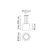 Dimensions Wind 4077 - Vibia