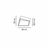 Dimensions 4108 - graphite black - lampe à poser Break - Vibia