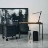 Bureau Lunat en intérieur avec lampe de table Aledin et meuble de rangement Componibili - Kartell - Valentedesign.com