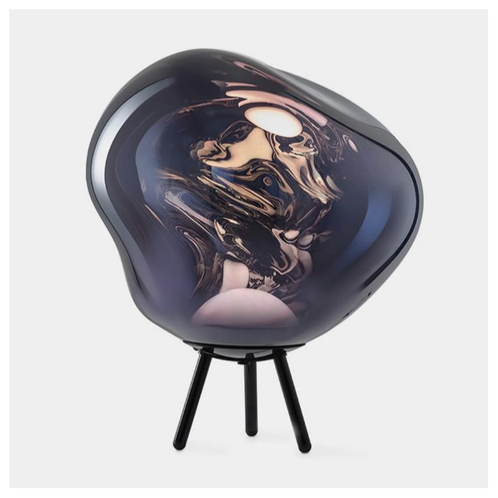 Lampe à poser Melt Portable large - Tom Dixon - Finition smoke