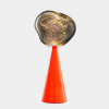 Lampe à poser Melt Portable small - Tom Dixon - Finition orange fluo