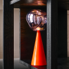 Lampe à poser Melt Portable small - Tom Dixon - Finition orange fluo