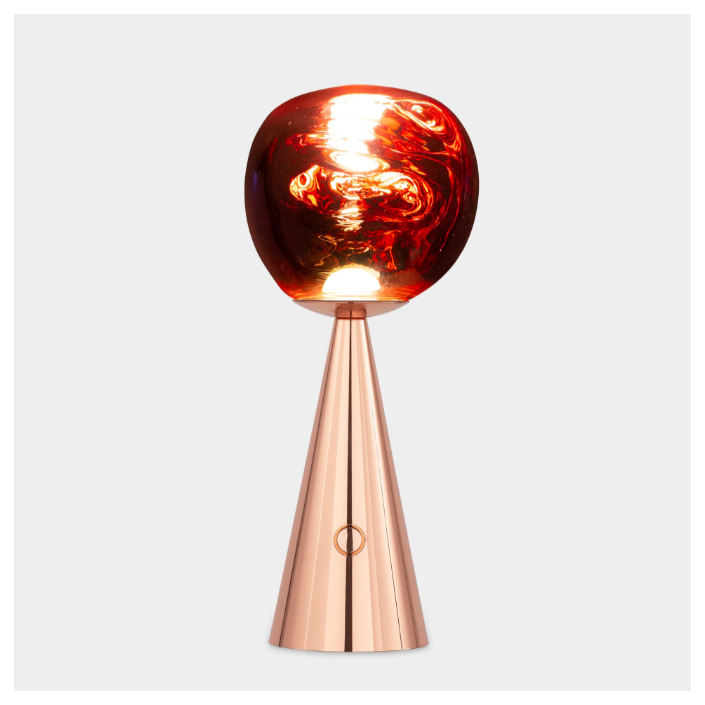 Lampe à poser Melt Portable small - Tom Dixon - Finition cuivre