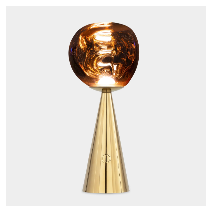 Lampe à poser Melt Portable small - Tom Dixon - Finition or