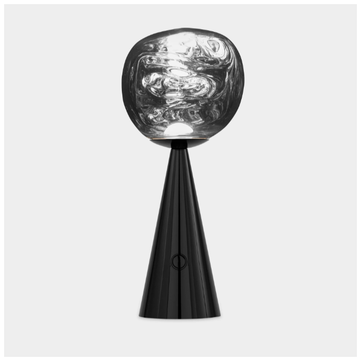 Lampe à poser Melt Portable small - Tom Dixon - Finition noir