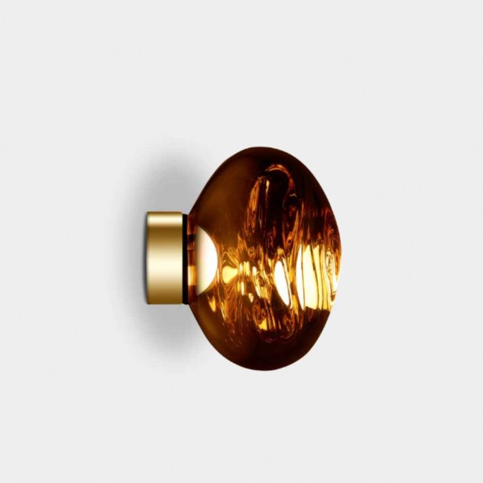 Applique murale MELT mini Surface Light - Tom Dixon - finition or