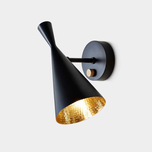 Applique murale Beat Wall Light - Tom Dixon - finition noir-dorée