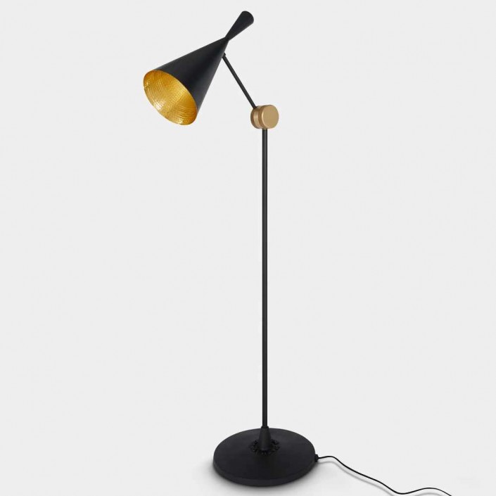 Lampadaire Beat Floor Light - Tom Dixon - aluminium/ or