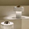 Lampe à poser Stone Portable - Tom Dixon - finition argent