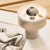 Lampe à poser Stone Portable - Tom Dixon - finition argent