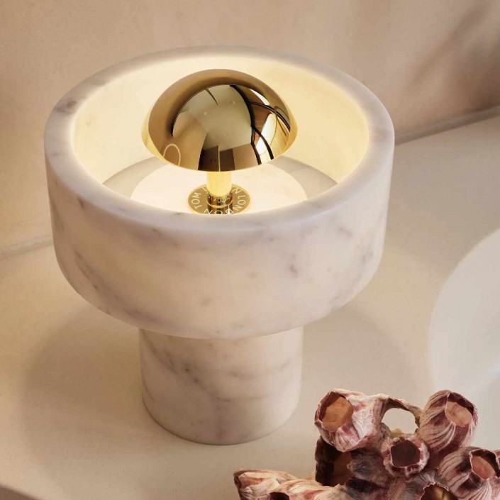 Lampe à poser Stone Portable - Tom Dixon - finition or