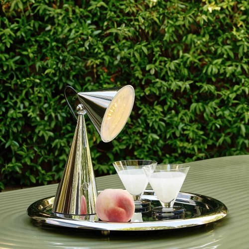 Lampe à poser Pose Portable - Tom Dixon - finition argent