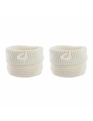 Lot de 2 corbeilles Confetti petit modèle blanc de la marque Zone