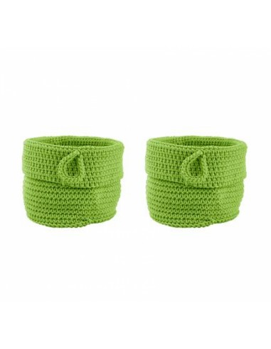 Lot de 2 corbeilles Confetti petit modèle vert de la marque Zone