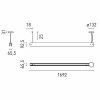 Dimensions suspension Seki-Han - Flos - Finition bois