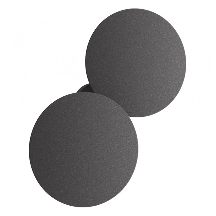 Applique/plafonnier Puzzle Round Outdoor double gris anthracite mat - Lodes - Valentedesign.com