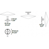 Dimensions Applique / Plafonnier d'extérieur Kinno fixing base - LODES