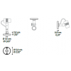 Dimensions Fixing base - LODES - noir mat