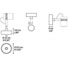 Dimensions Connection base - LODES - noir mat