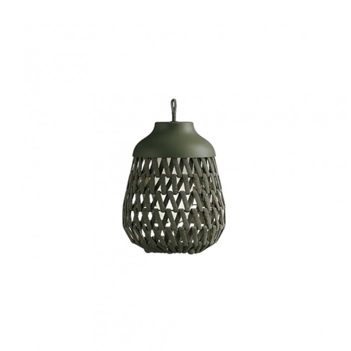 Lampe à poser d'extérieur Stitch - LODES - small vert olive