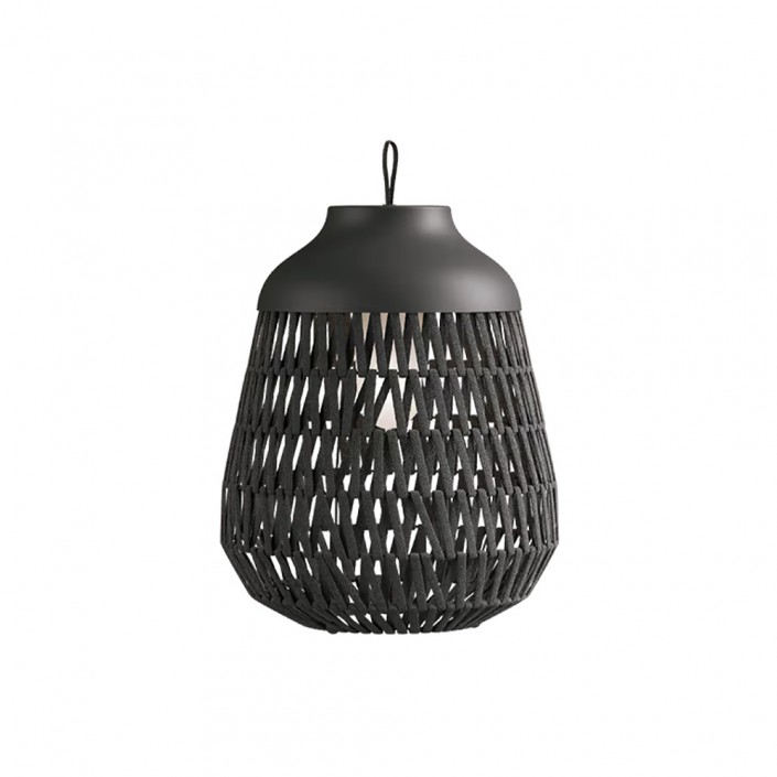 Lampe à poser d'extérieur Stitch - LODES - médium anthracite