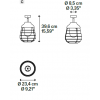 Dimensions plafonnier d'extérieur Stitch - LODES - Small
