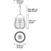 Dimensions suspension Stitch - LODES - médium