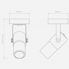 Dimensions Spot Stage Single - Astro lighting