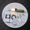 Lampe de table ISP - DCW - Finition or/marbre blanc