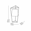 Dimensions - lampe de table Tatu - KUNDALINI -