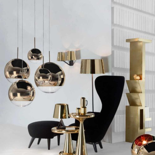 Suspension Mirror Ball Small - Tom Dixon - Finition Gold