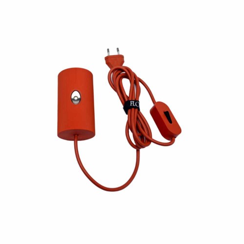 Montage électrique avec interrupteur on/off et diffuseur - FLOS - ROUGE