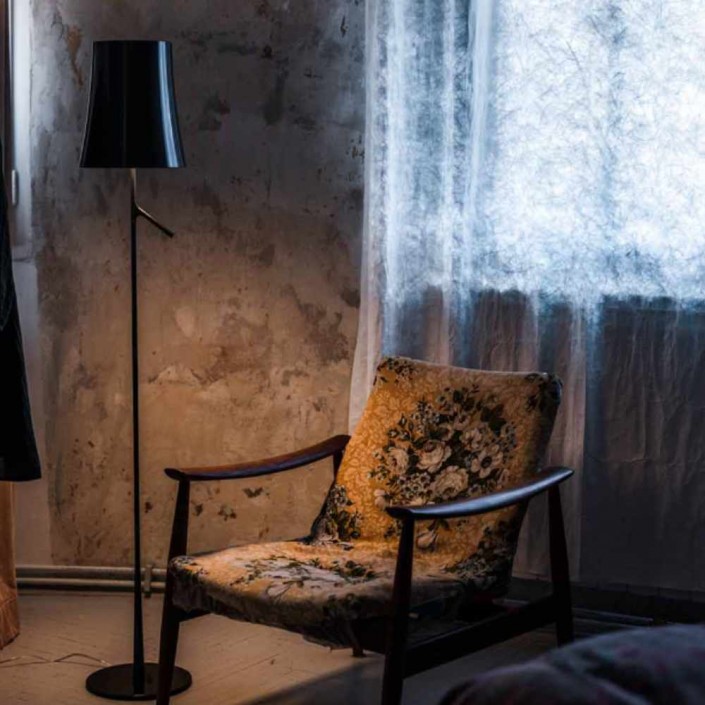 Diffuseur Birdie Grande graphite  - Foscarini - pour lampe de table et lampadaire