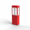 Mini Borne Brick - Roger Pradier - finition rouge signalisation