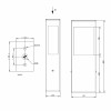 Dimensions borne mini Brick - Roger Pradier