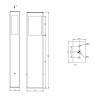 Dimensions Borne d'extérieur Brick (modèle 3) - Roger Pradier