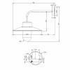Dimensions applique murale d'extérieur (modèle 9) - Roger Pradier