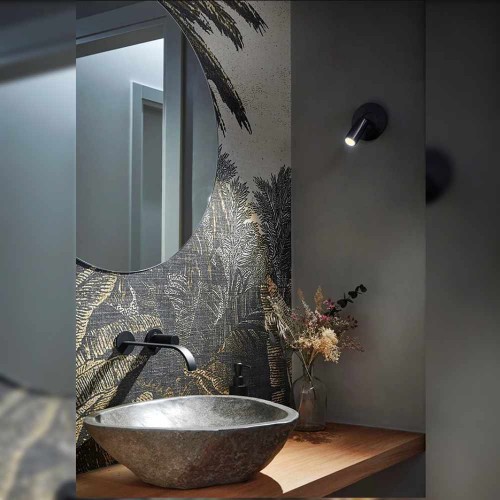 Applique murale Volta 3533R - Estiluz - finition noire