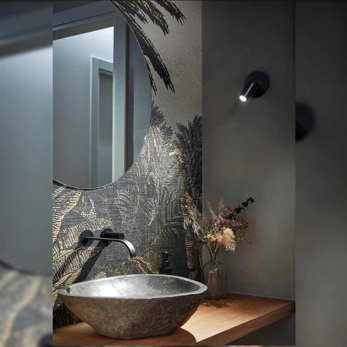 Applique murale Volta 3533R - Estiluz - finition noire