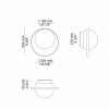 Dimensions applique murale Circ 3722 - Estiluz