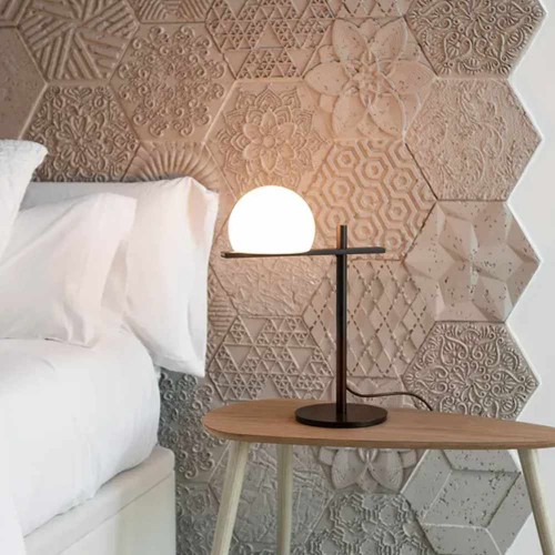 Lampe de table Circ 3728 - Estiluz - finition noire