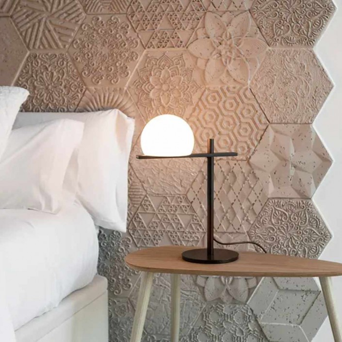 Lampe de table Circ 3728 - Estiluz - finition noire