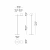 Dimensions lampadaire Circ 3729 - Estiluz