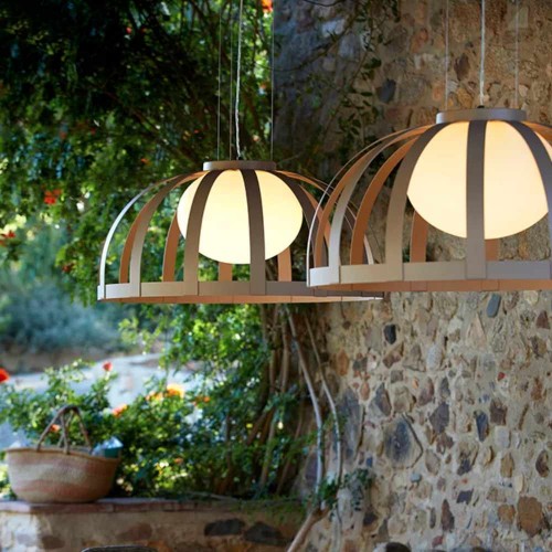 Suspension d'extérieure Bols 4025X - Estiluz - finition beige